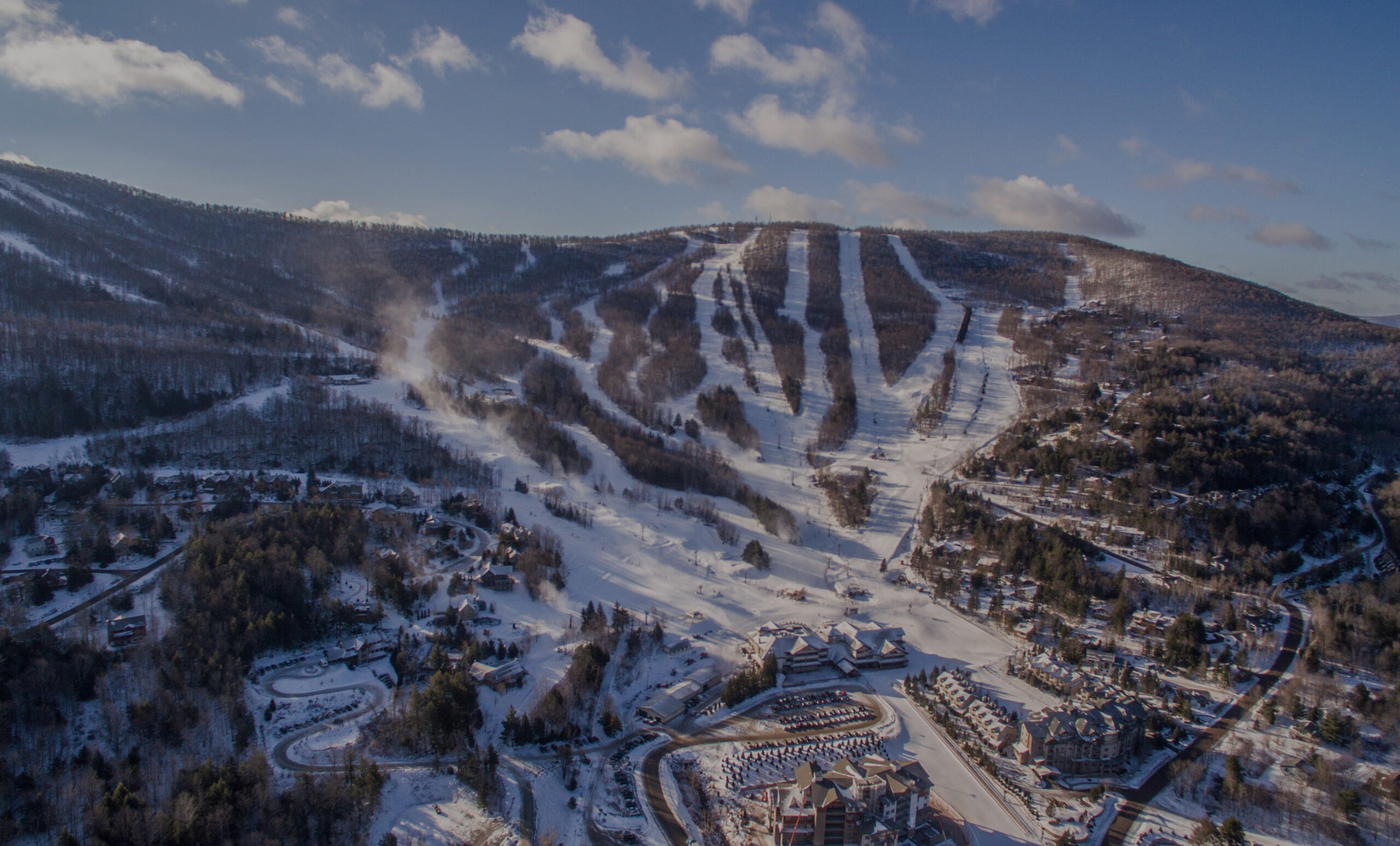 Windham Mountain ski resort in winter